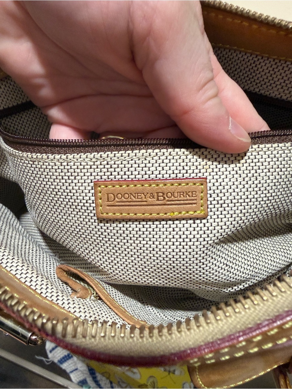 Dooney & Bourke Vintage Rare 2000s Signature Double pocket Satchel - Picture 13 of 16